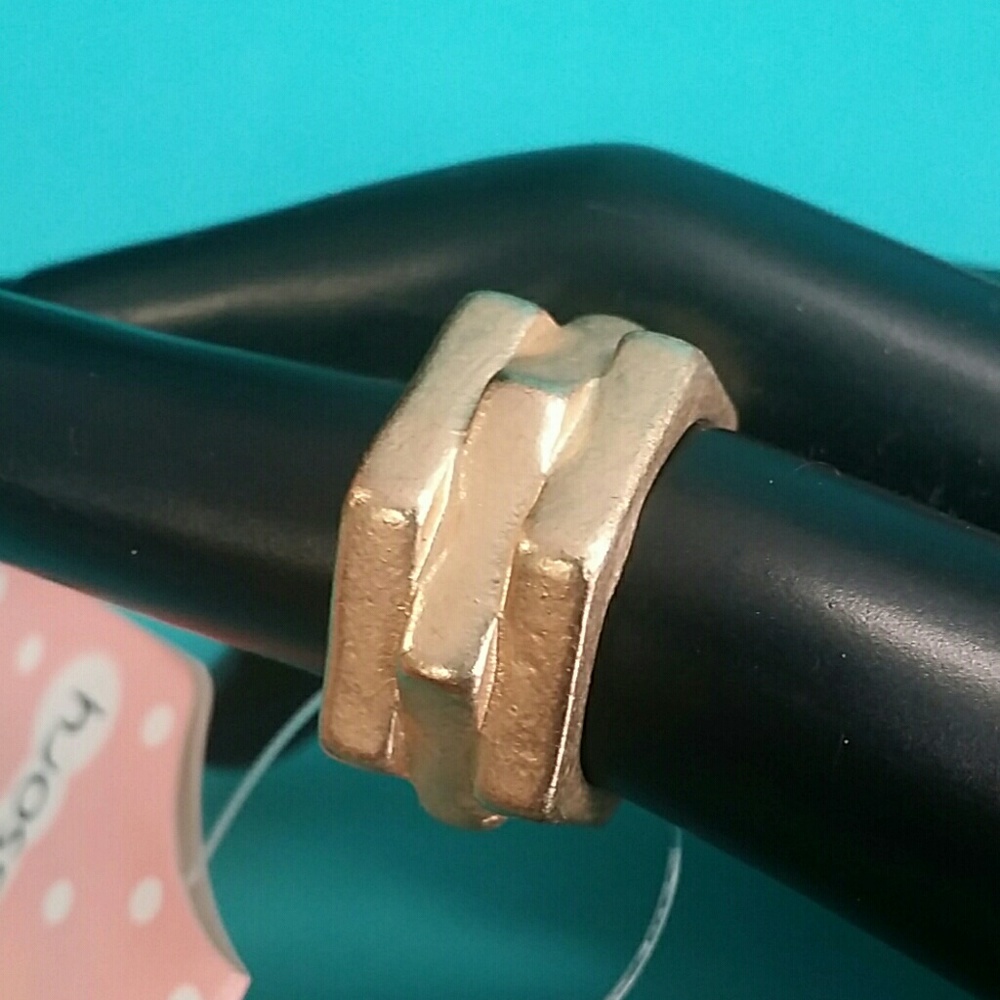 New Charming Charlie gold tone 3 nut ring